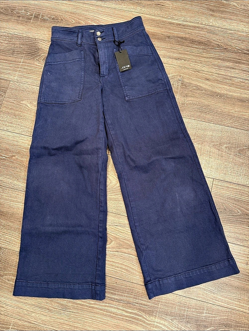 Joes Wide Leg Pagent Blue Cargo Pants NWT size 27